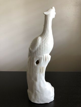 Antique 19th C Chinese Blanc de Chine White Porcelain Phoenix Bird Statue 2 of 2 6