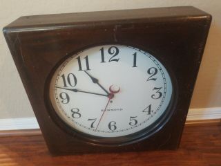 Very Large Vintage 1930 ' s Hammond Synchronous Electric Wall Clock A Classic 2