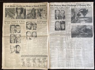 TRUCE IN KOREAN WAR SIGNED THE OREGONIAN July 27,  1953 Vintage 9