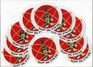 Usaf 523rd Tfs Squadron Patch F - 4 Phantom Ii,  Vietnam 10 Patches