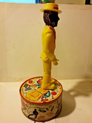Marx Be - Bop The Jivin Jigger Wind Up Tin Litho Base Plastic Dancer Circa 1948 A 6