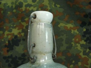 WWII GERMAN HANDPAINTED CERAMIC SCHNAPPS BOTTLE 5