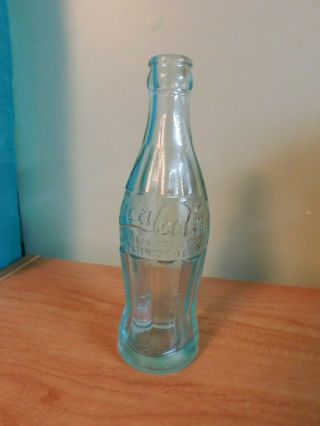 Coca Cola Bottle - November 16th,  1915 Ball Ground Ga Aqua Blue Rare Find