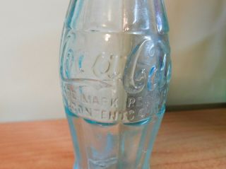 Coca Cola Bottle - November 16th,  1915 Ball Ground GA Aqua Blue Rare Find 4