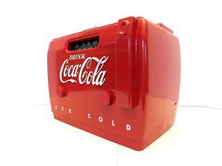 VINTAGE 1940s DRINK COCA COLA COOLER OLD BAKELITE SODA MACHINE TYPE TUBE RADIO 6
