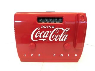 VINTAGE 1940s DRINK COCA COLA COOLER OLD BAKELITE SODA MACHINE TYPE TUBE RADIO 8