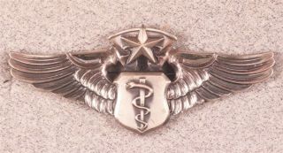 Usaf Air Force Badge: Chief Flight Surgeon Wings - 3 ",  Pin Back,  Meyer 9m