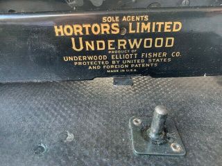 Rare Vintage Underwood Typewriter With Case.