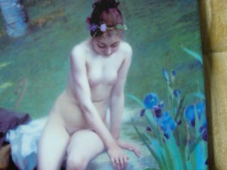 KPM Porcelain Plaque Naked Nude 2