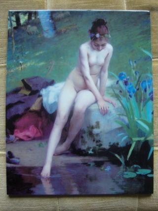 KPM Porcelain Plaque Naked Nude 6