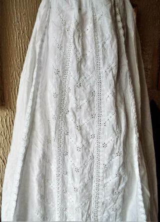 Antique Dated Baby Christening Gown