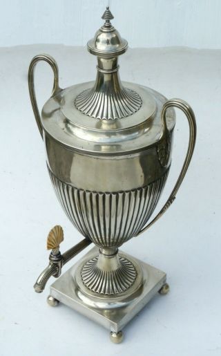 Fine Antique 19thc Classical Style Silver Plt Large Samovar / Tea Urn Vgc 56cm