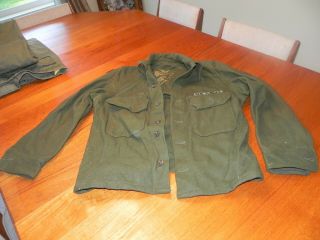 Us Korean War Era Og Olive Green 108 Wool Field Shirt M1952 (24 - June 1953)