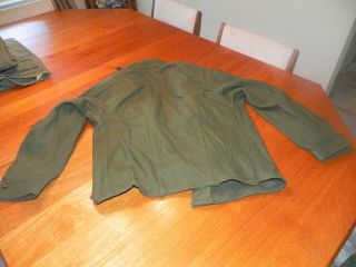 US Korean War Era OG Olive Green 108 Wool Field Shirt M1952 (24 - June 1953) 3