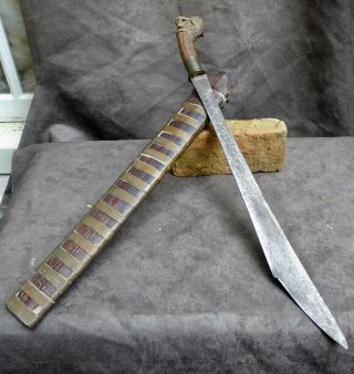 Antique and quality NIAS Sumatran Balato sword,  no mandau,  Indonesia 8