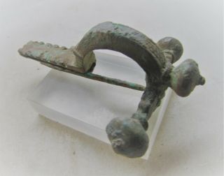 Finest Circa 300 - 400ad Roman Era Legionary Crossbow Brooch Authentic Artefact