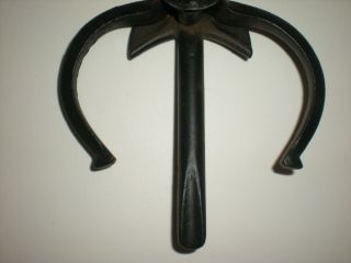Iron Ox - bow Pin Oxbow Oxen Yoke fastener Rare antique Cast Iron 3