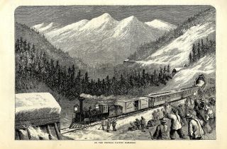 On The Central Pacific Railroad Historical Memorabilia 1880