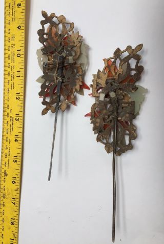 Antique Chinese Hair Ornaments of Kingfisher Feathers,  Agate,  Jade (?), 5