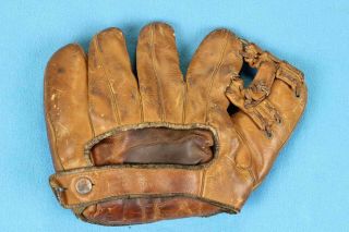 40s Vintage BASEBALL GLOVE │ US Army Special Services WWII Military Old Antique 3