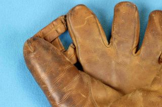 40s Vintage BASEBALL GLOVE │ US Army Special Services WWII Military Old Antique 4