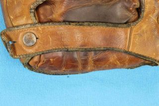40s Vintage BASEBALL GLOVE │ US Army Special Services WWII Military Old Antique 8