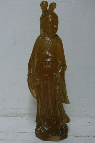 VERY INTERESTING LARGE OLD CHINESE CARVED STONE FIGURE INFO WELCOME VERY RARE 2