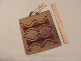 Nez Perce Ca.  1890 Corn Husk Bag 2 - Sided Design