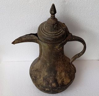 Very Rare 18th Islamic Arabic Bedouin Copper Nizwa Dallah Coffee Pot. 2