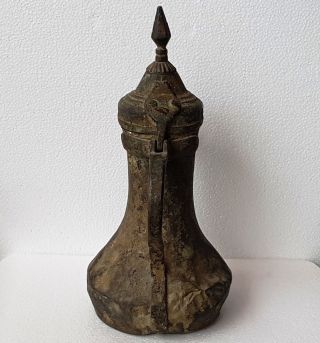 Very Rare 18th Islamic Arabic Bedouin Copper Nizwa Dallah Coffee Pot. 6