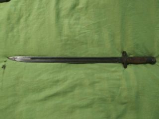 Rare Lithgow Australian 1907 Bayonet Dated 1918 With Scabbard