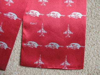 Air Force Squadron Pilot Scarf Usaf Ark Air Guard 184 Fs Fighter Sqn