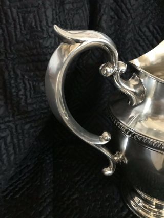 Hunt Rare Antique 1930 ' s Sterling Silver Water Pitcher No Monogram 4