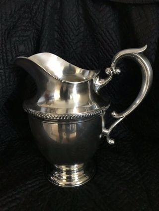 Hunt Rare Antique 1930 ' s Sterling Silver Water Pitcher No Monogram 9