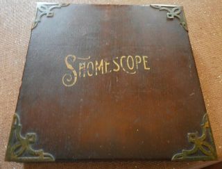 Antique Shomescope Photo Postcard Optical View Device Viewer