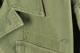 Vtg Men ' s 1950s Korean War US Army Sateen Uniform Shirt Sz M 50s 5789 5