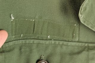 Vtg Men ' s 1950s Korean War US Army Sateen Uniform Shirt Sz M 50s 5789 6