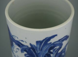 A Large Size Chinese Blue and White Porcelain Vase Brush Pot 11