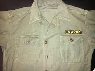 Us Army Olive Green Uniform Shirt Men 