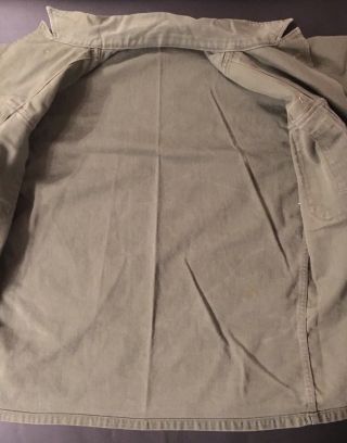 US ARMY Olive Green Uniform Shirt Men ' s Vintage Patches 50’s Korea Cond. 7