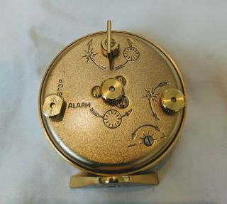 Vintage Swiss Jaeger LeCoultre 8 - day Travel Desk Alarm Clock 3