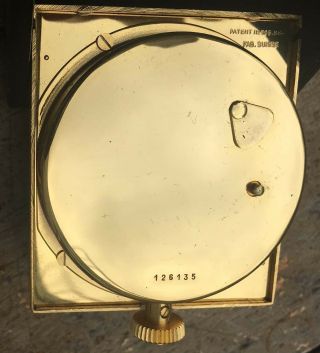 Vintage Swiss Jaeger LeCoultre 8 Day Folds Leather Desk Alarm Travel Clock 2