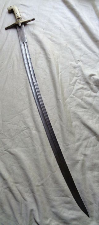 Antique Shamshir Ottoman Scimitar Turkish Sword Arab Islamic Sabre No Yatagan