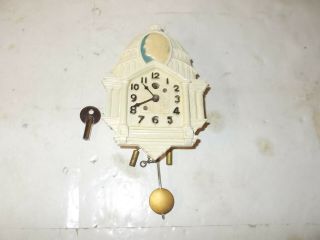 Lux Roosevelt U.  S.  Capitol Miniature Pendulette Clock Circa.  1930 3