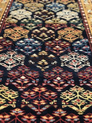 Auth: 19th C Antique Bakshaish Organic Wool Kurdish Collectors Masterpiece NR 3