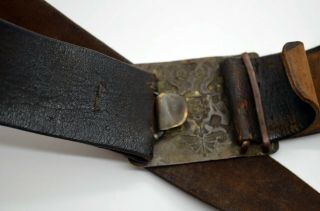 WW1 Russian Imperial Soldier Belt Buckle with belt 2