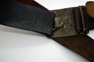 WW1 Russian Imperial Soldier Belt Buckle with belt 3