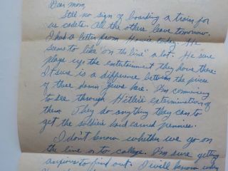 WWII Letter 1944 Adolf Hitler Anti - Semitic Language Miami Beach Florida WW WW2 2