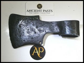 Extremely Rare Early Anglo - Scandinavian Viking Melee Axe Hatchet Solar Decorated 3