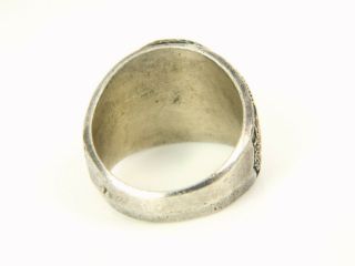 1947 United States Air Force Sterling Silver Blue Stone Military Ring Sz.  10.  75 7